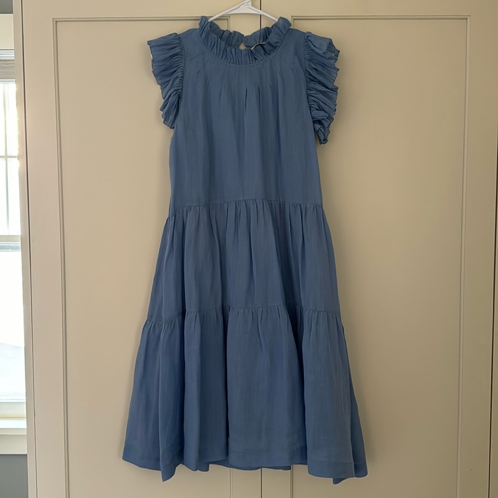 Sea Waverly Flutter Sleeve Dress